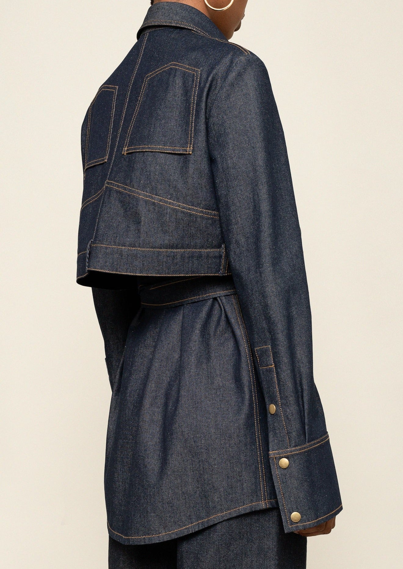 Layered Denim Shirt