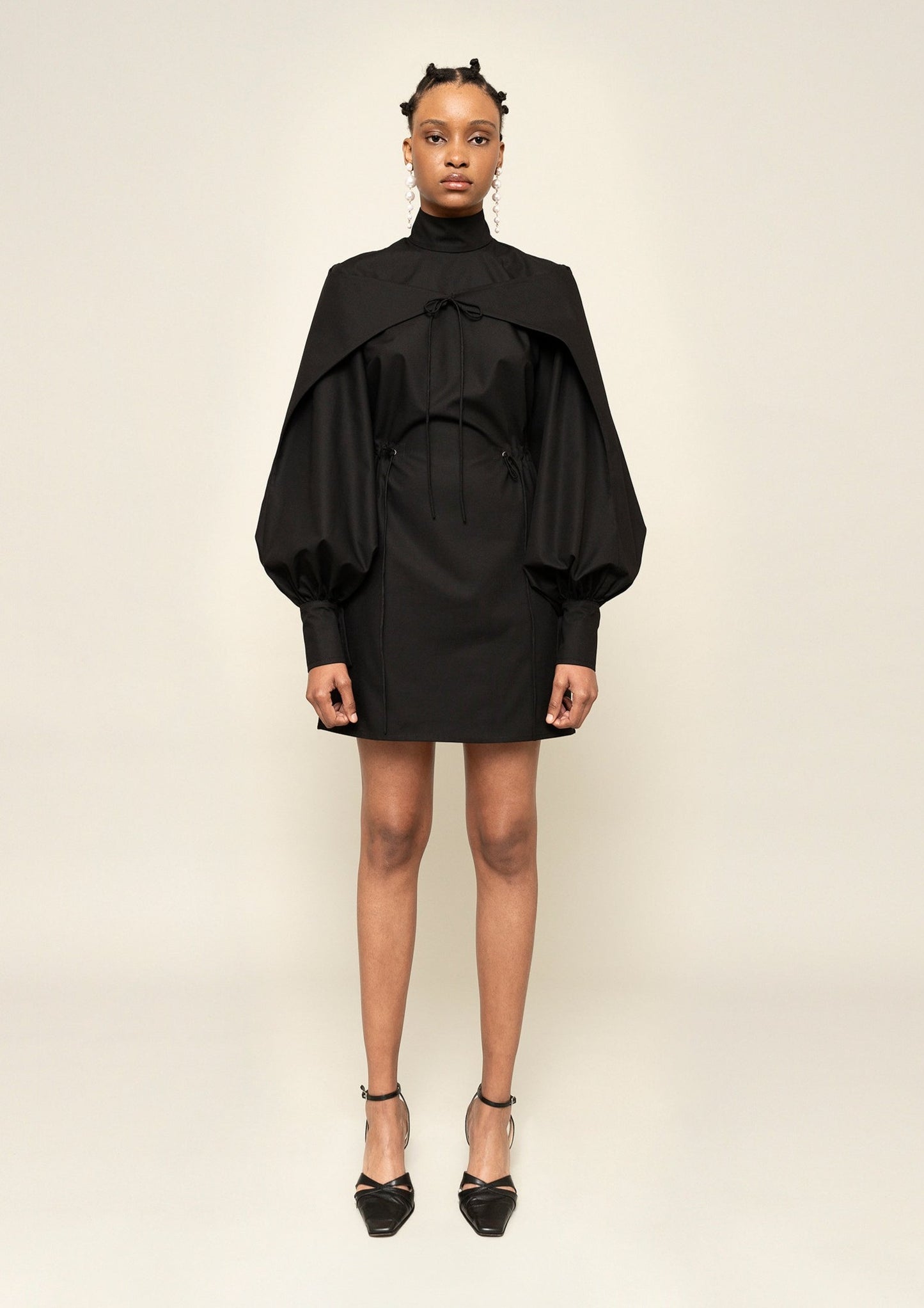 Bishop Sleeve Dress - Black