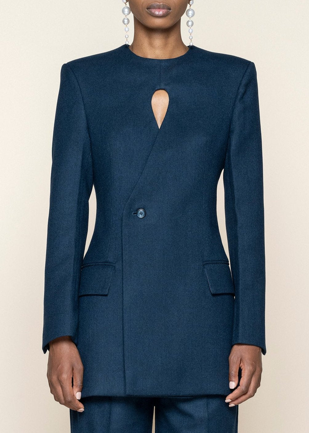 Blue Keyhole Jacket