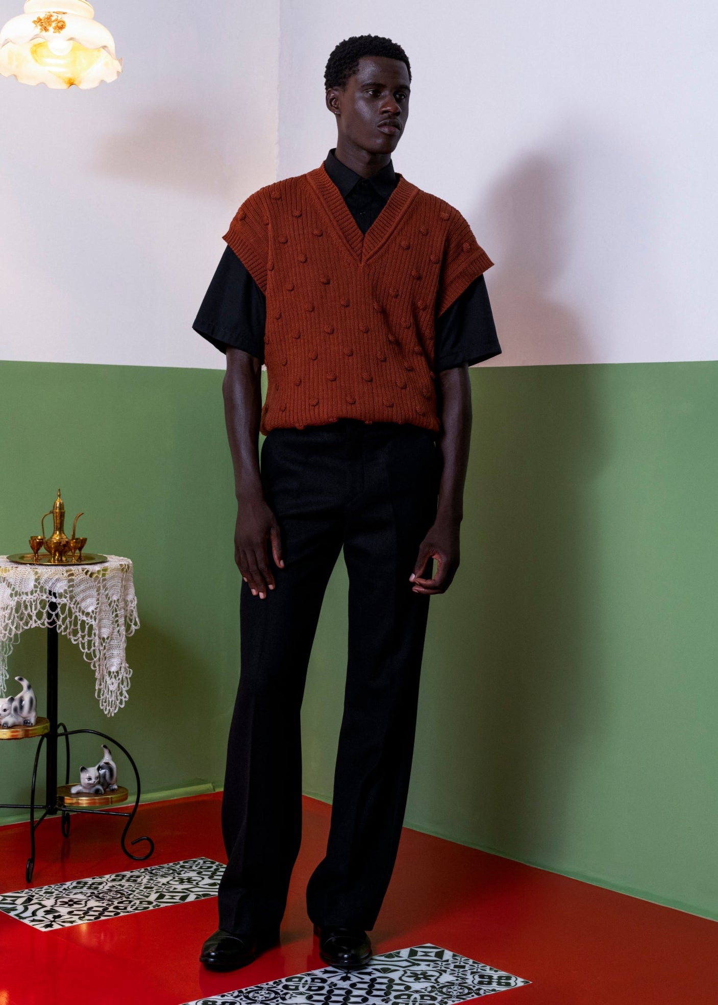 Sleeveless Knitted Jumper