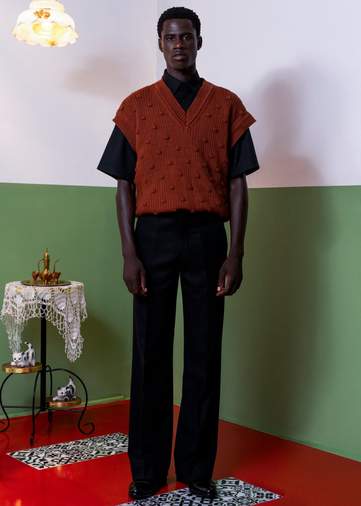 Sleeveless Knitted Jumper