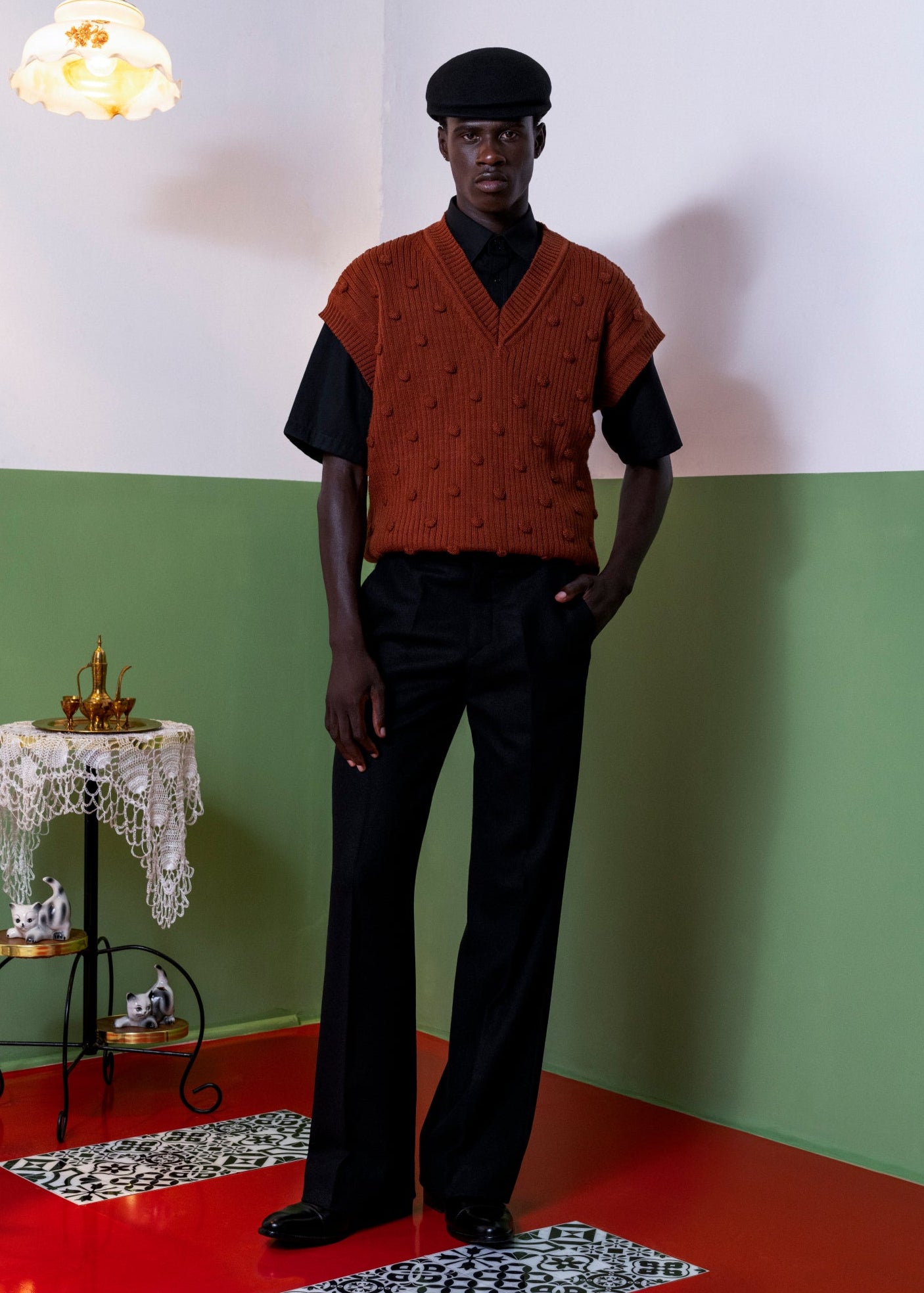 Sleeveless Knitted Jumper