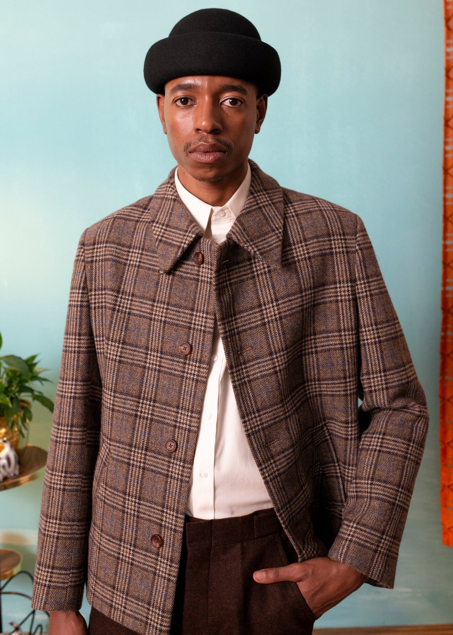 Plaid-Check Jacket