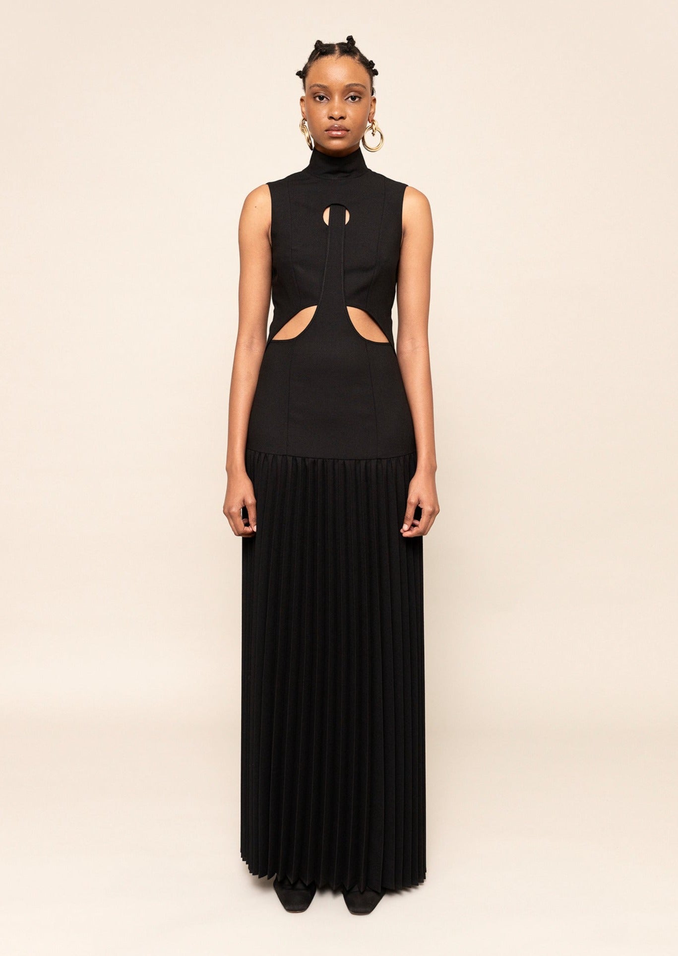 Pleated Maxi Dress