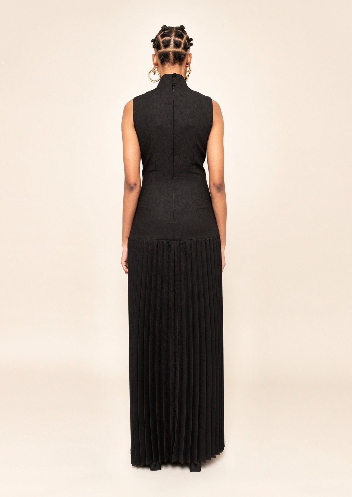 Pleated Maxi Dress