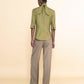 Pomelo Olive High Neck Blouse