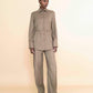 Tan Brown Tie Shirt